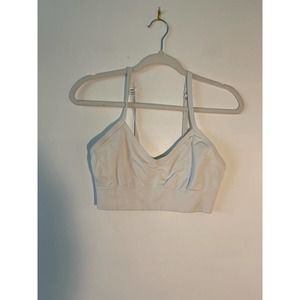 Lululemon Ebb to Street Seamless Sports Bra Women's Size 8 White